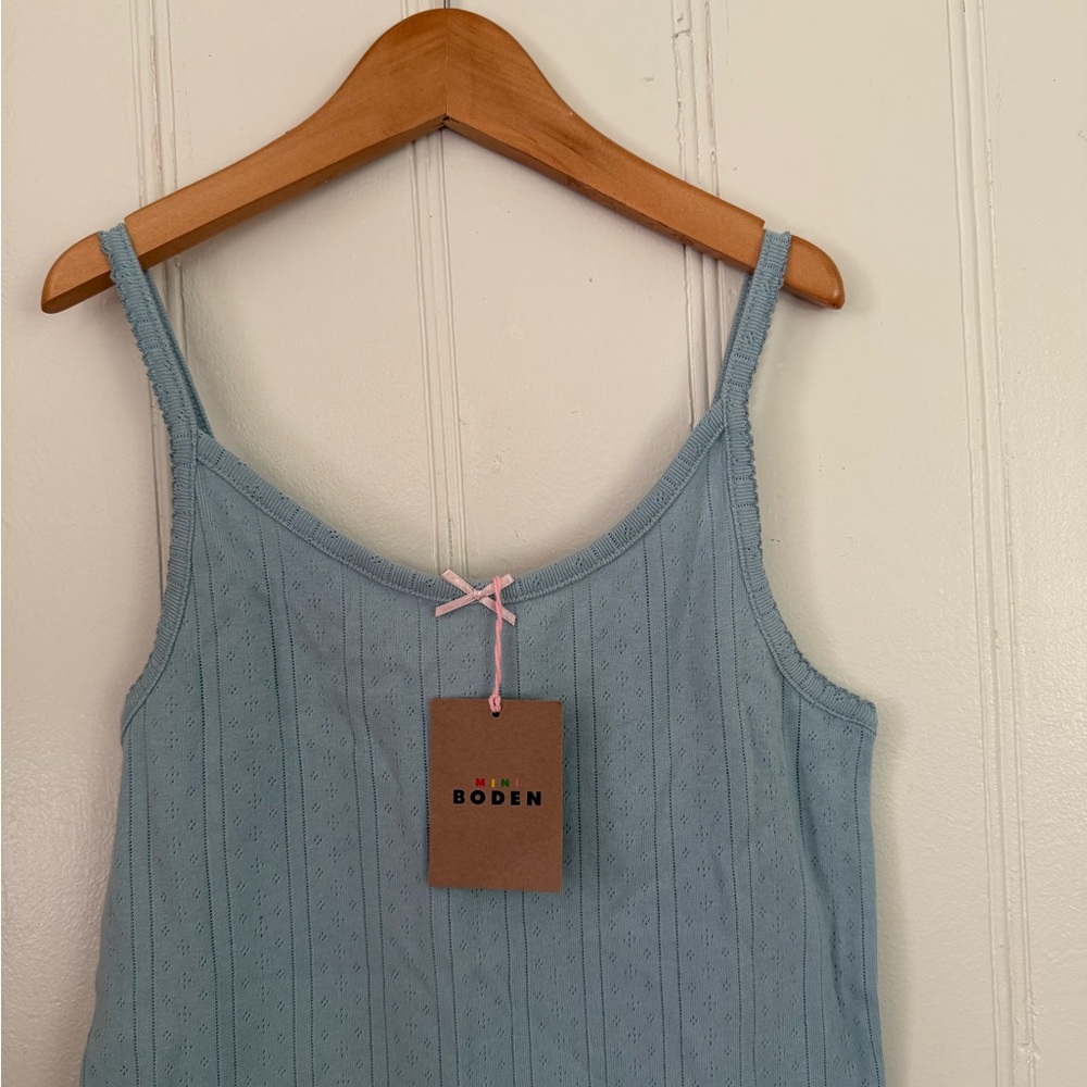 BNWT Two Mini Boden pointelle tank tops